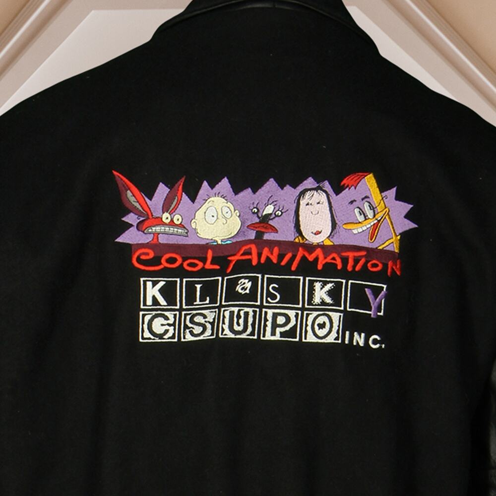 Vintage Klasky Csupo Crew Employee Animation Studio Duckman Varsity Jacket L